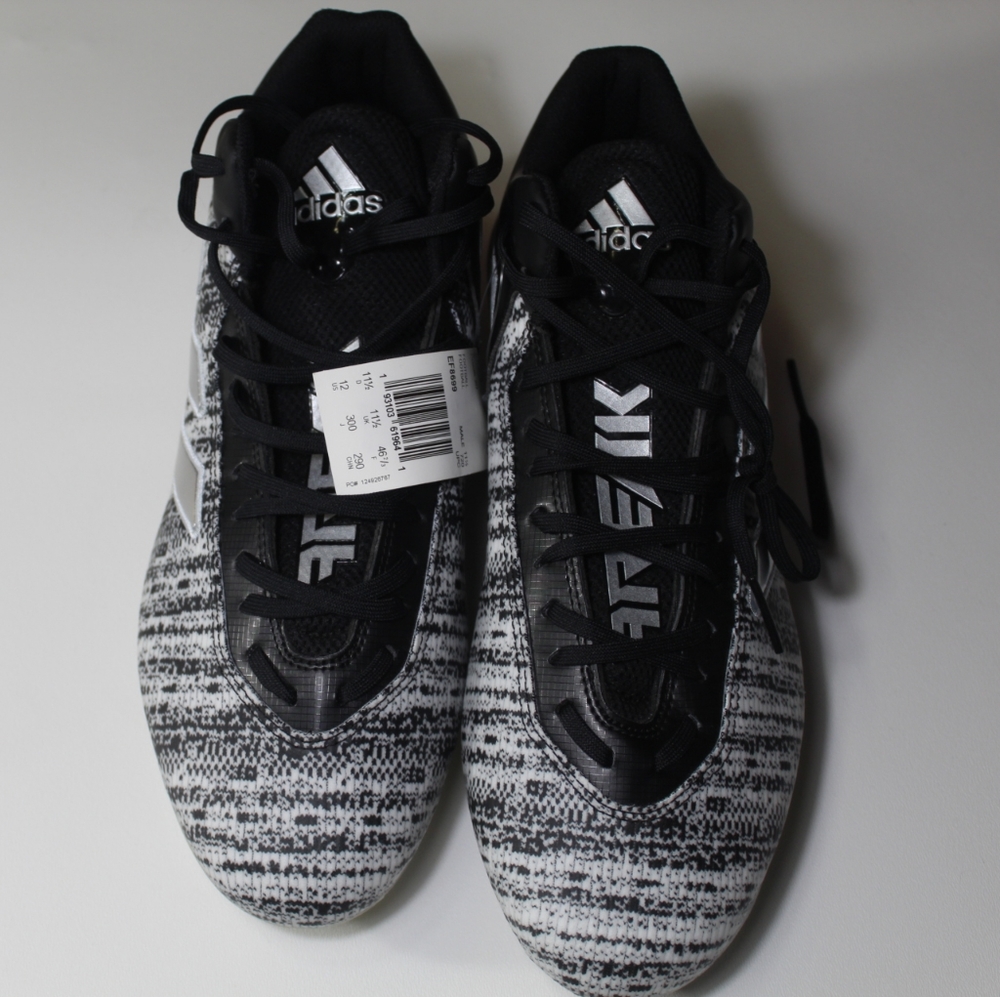 Adidas football cleats Black/white sz11.5